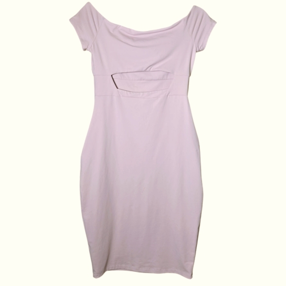 Susana Monaco Cut Out Dress In Pink Cashmere Size Medium - Picture 4 of 6